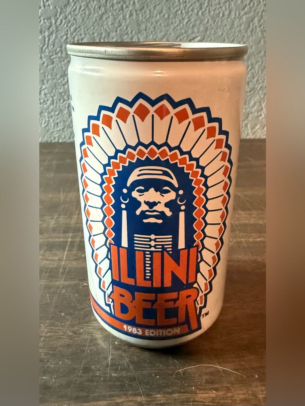 ILLINI BEER PULL TAB 1983 EDITION 12 Oz Beer Can GREAT LAKES BREWING CO Full Can